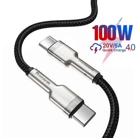 Baseus Cafule Metal | Kabel USB-C Type-C 100W Power Delivery Quick Charge 4.0 2m